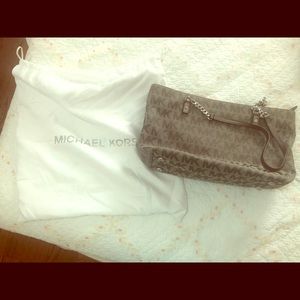 Michael Kors slate gray bag
